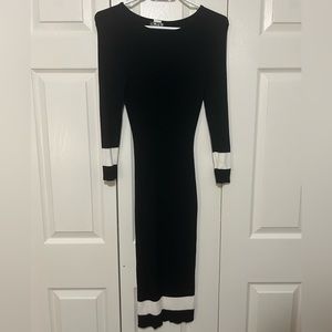 Venus black and white dress